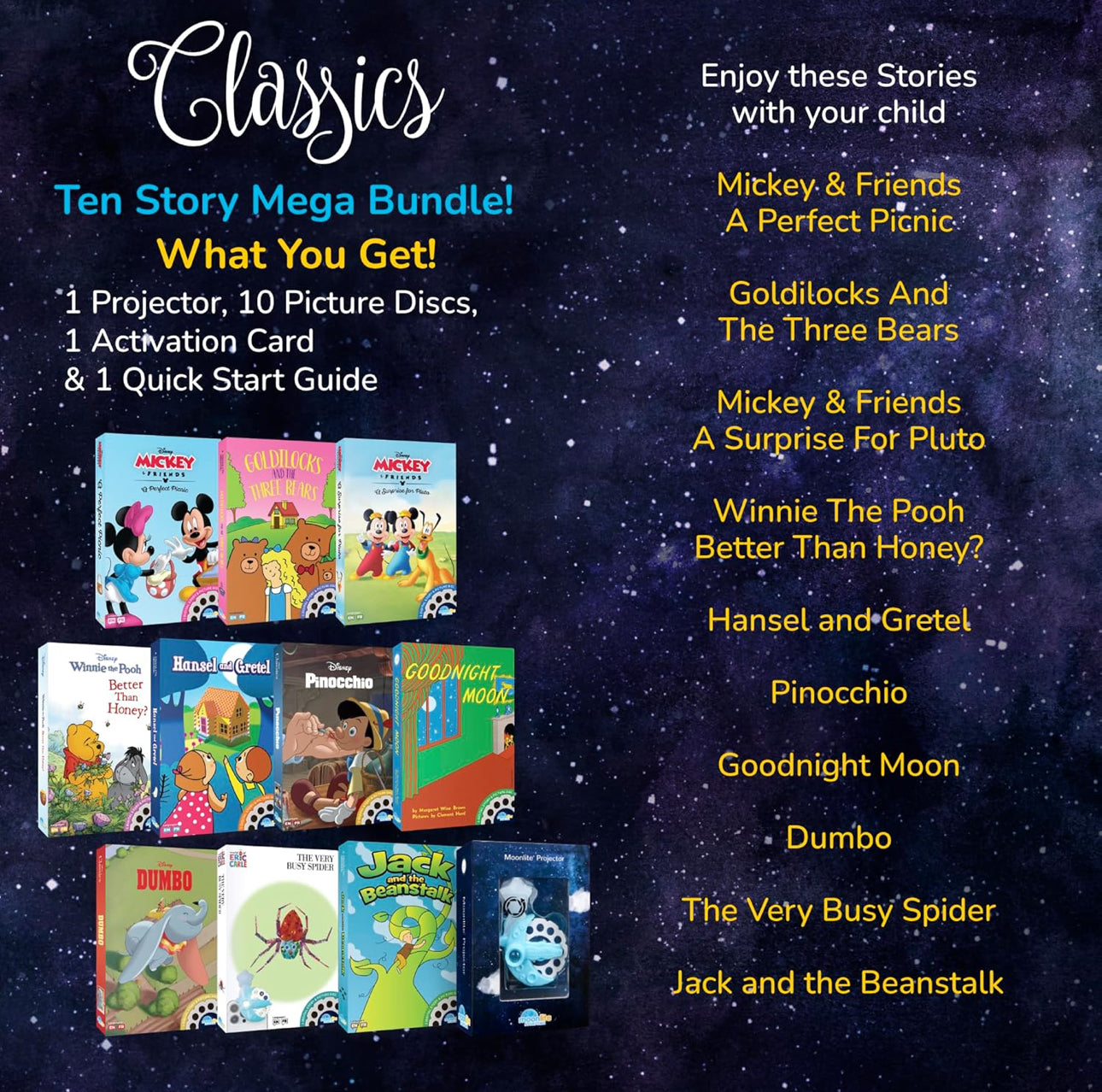 Moonlite月光故事投影機禮盒 - Classic Mega Deluxe Set