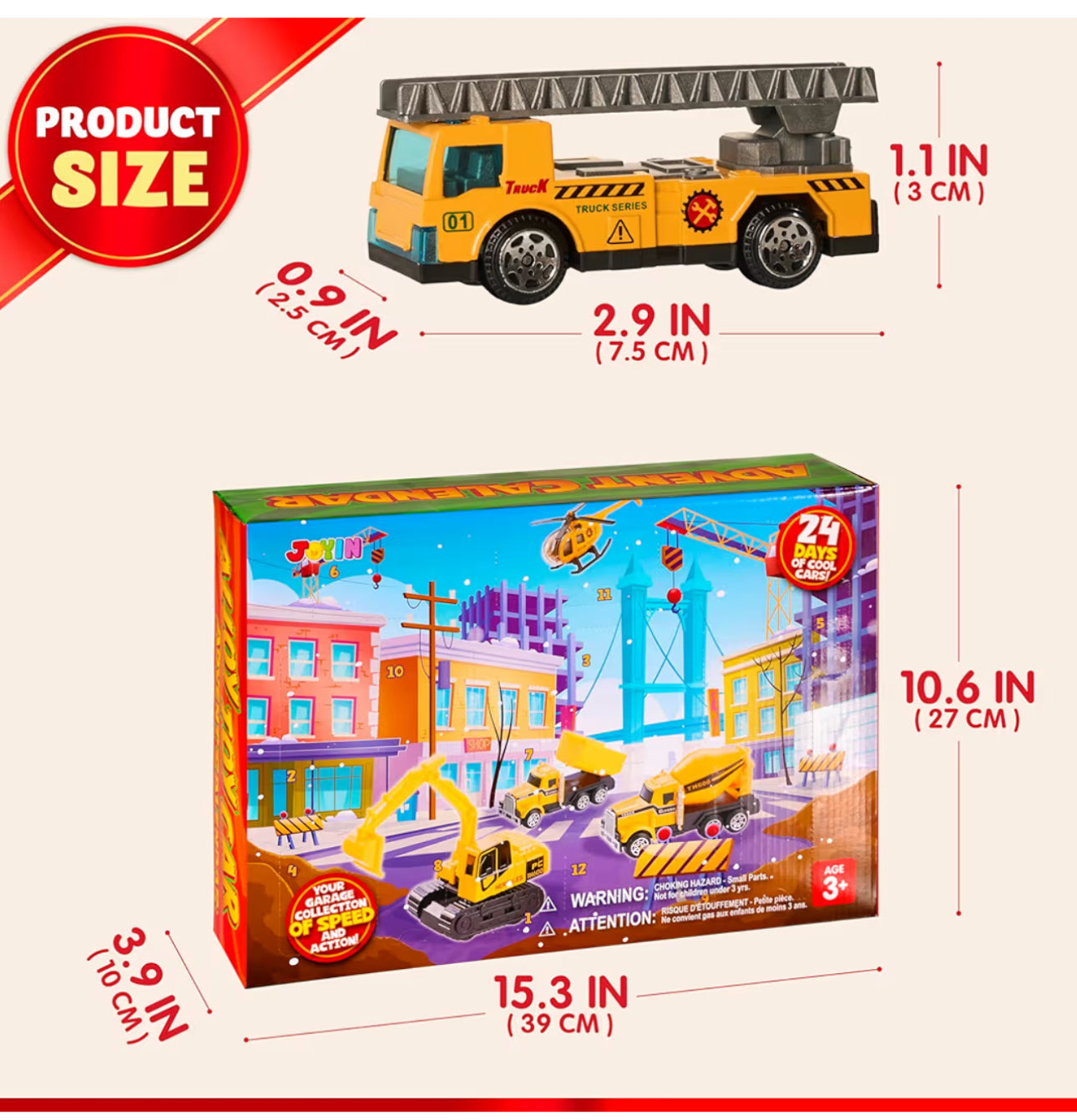 Engineering viechles 工程車車 聖誕倒數月曆