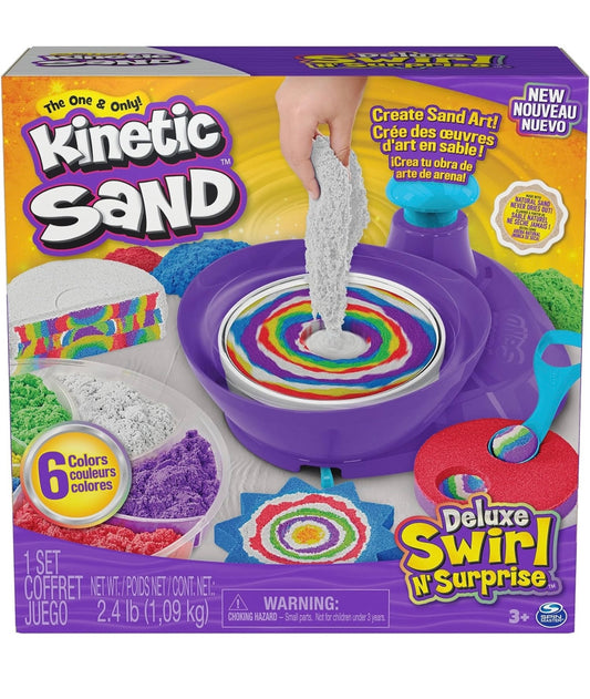 Kinetic Sand 動力沙 轉轉轉藝術大師Deluxe Swirl N’ Surprise Playset