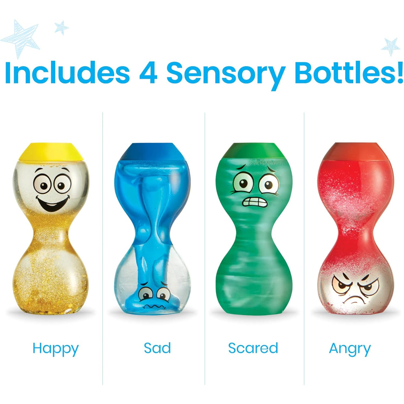 Hand2mind - Big Feelings Sensory Bottles (Primary Emotions)