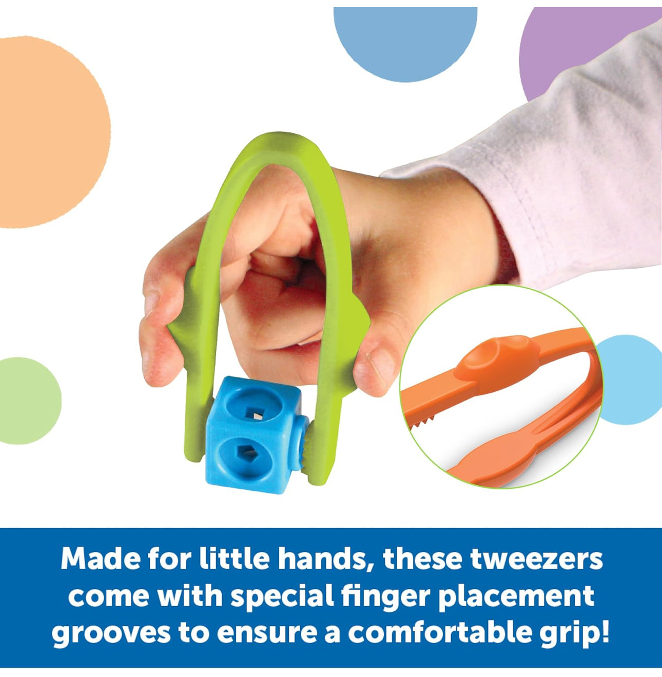 Learning Resources - Easy-Grip Tweezers(Set of 12)