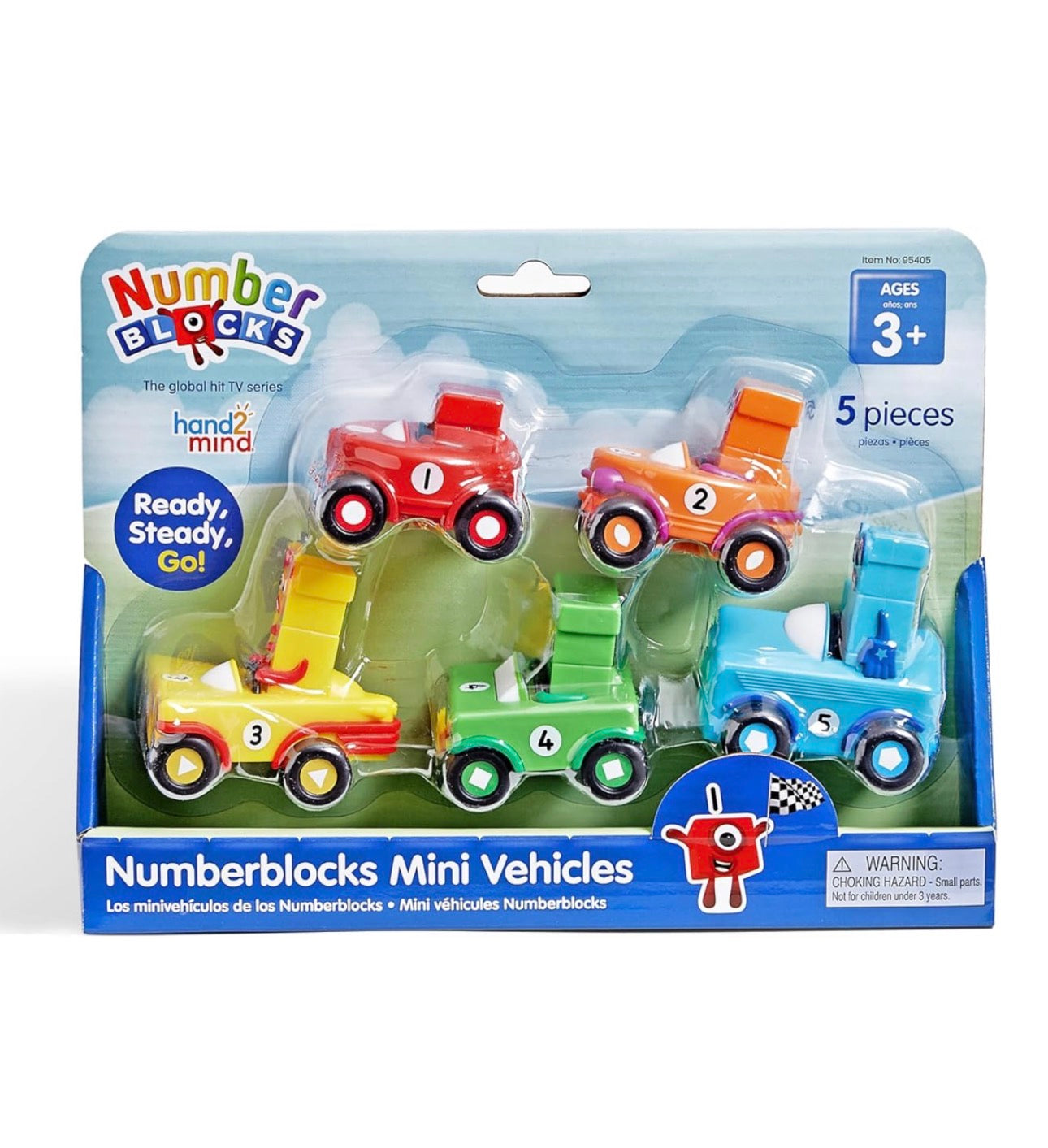 Hand2mind - Number Blocks Friends 數感訓練彩虹立方 (1-5 Mini Vehicles)