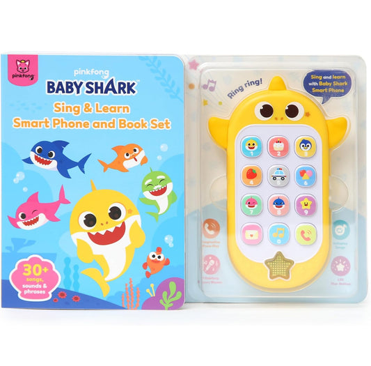 Baby Shark音樂電話連書仔套裝📲