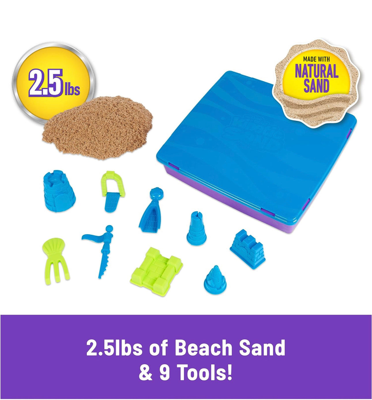 Kinetic Sand 動力沙 Deluxe原色沙堡連專用收納盒套裝