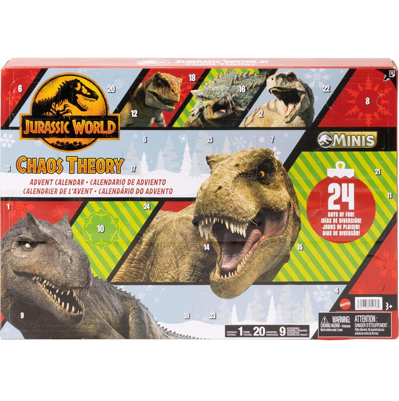 Mattel Jurassic World 聖誕倒數月曆