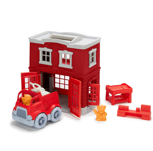 Green Toys - Fire Station 消防局8件套 Play Set