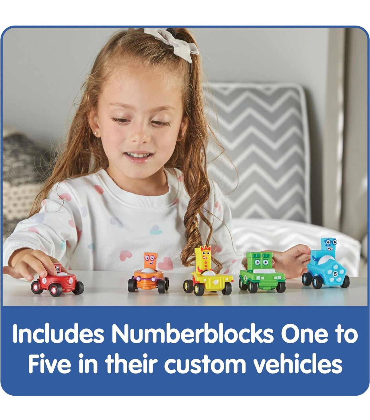 Hand2mind - Number Blocks Friends 數感訓練彩虹立方 (1-5 Mini Vehicles)