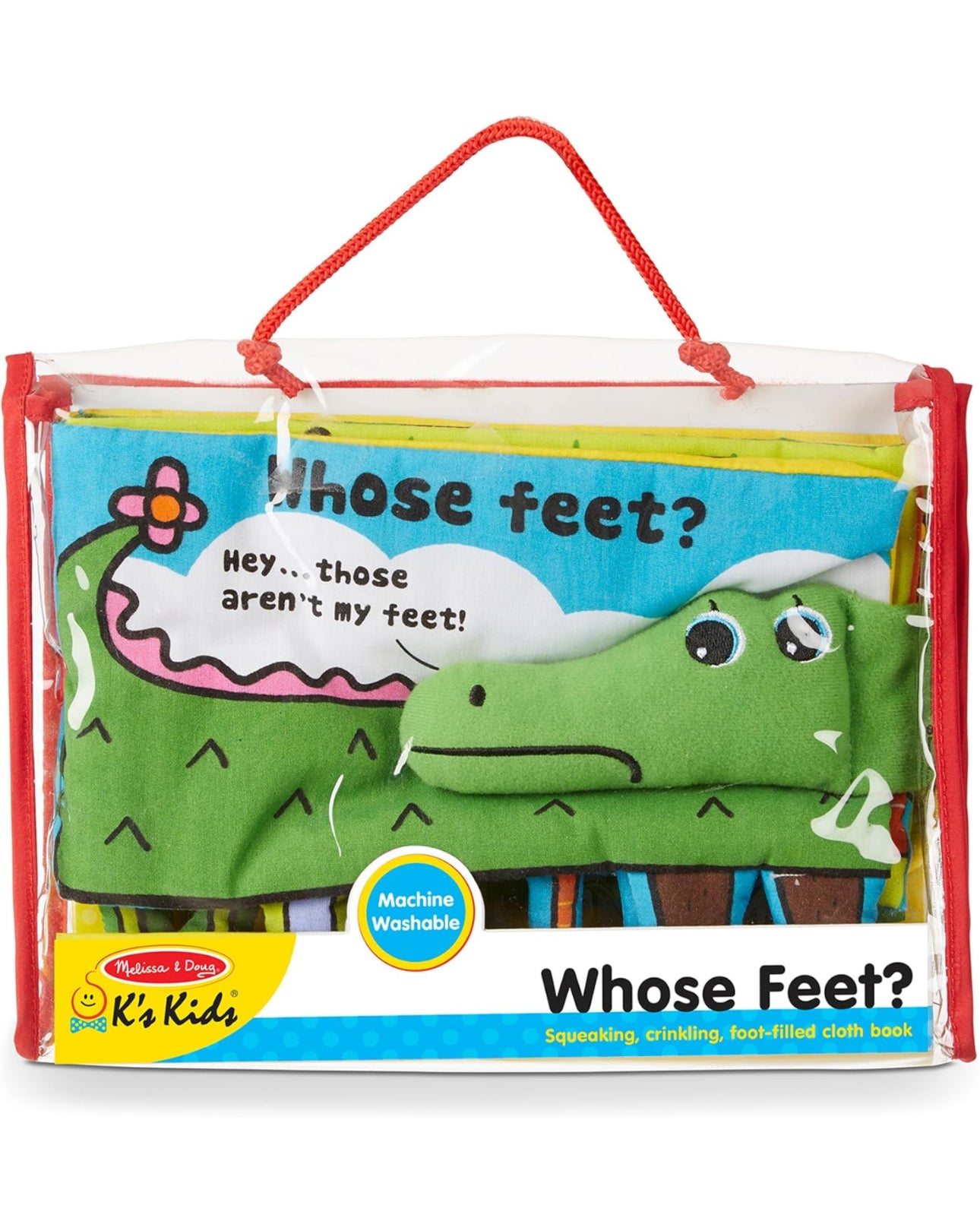 Melissa & Doug - Whose feet? 軟圖書 (8面) 👣