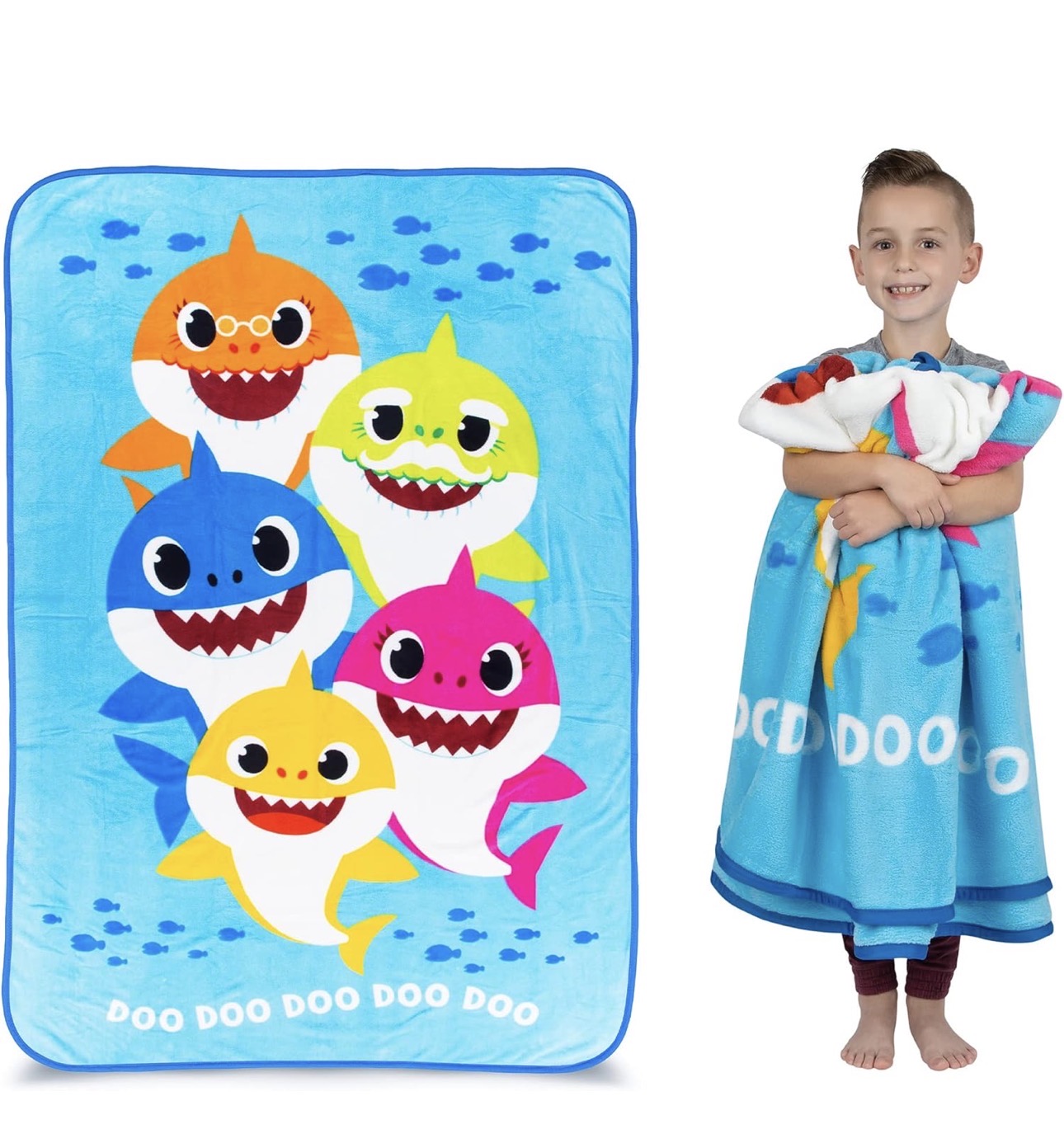 Baby shark Super Soft 珊瑚絨被仔 (60 x 92in)