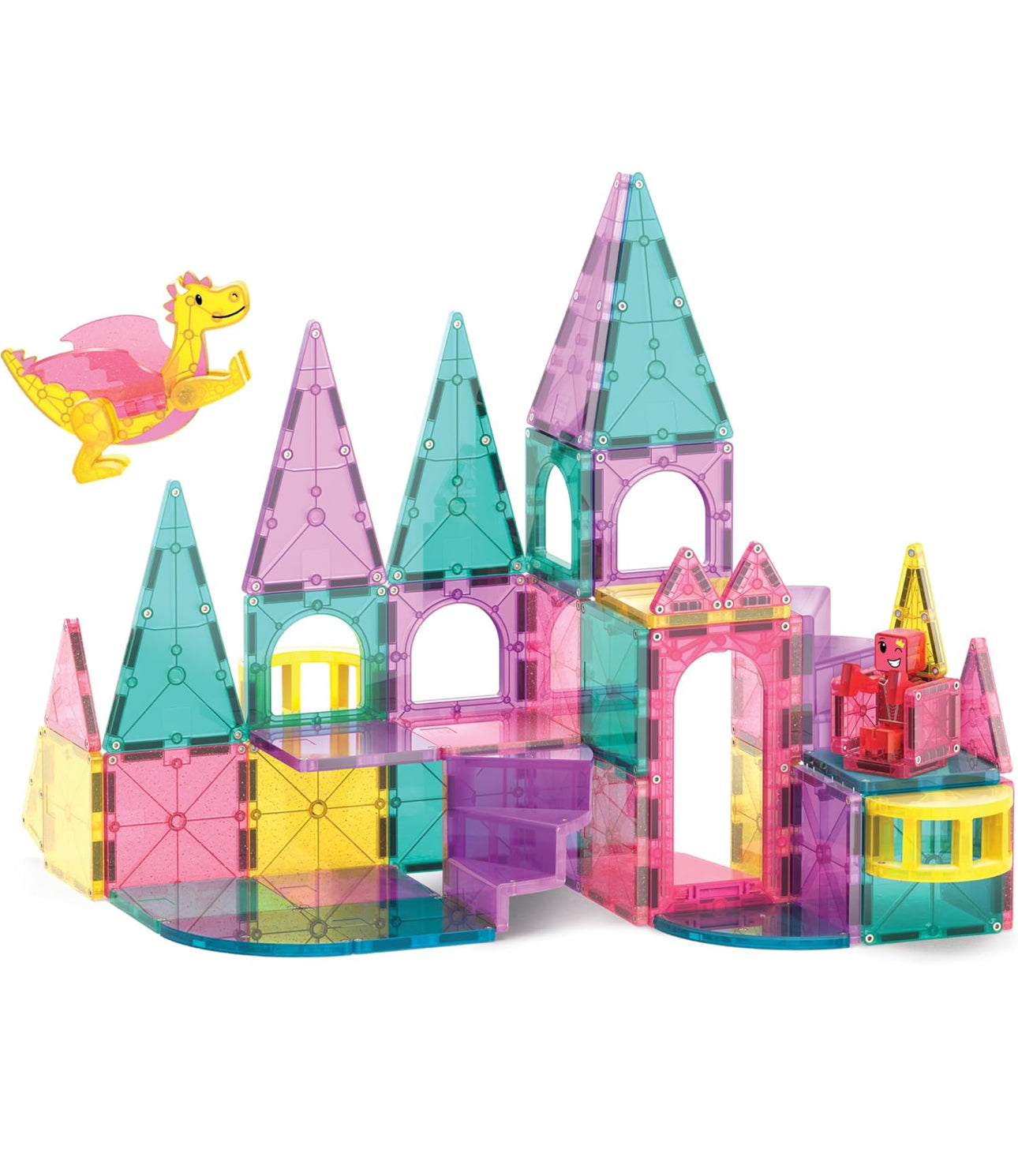 Magna-Tiles 磁力片積木玩具 - Castle DLX 48塊套裝