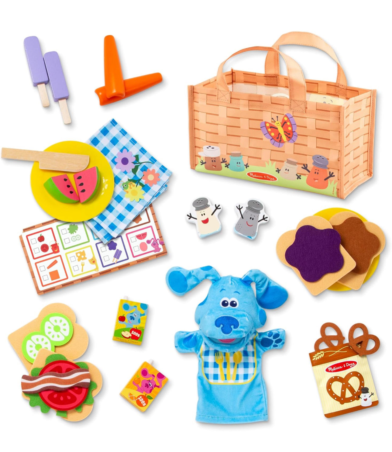 Melissa & Doug x Blue's Clues Happy Puppet Picnic Time! （36件）