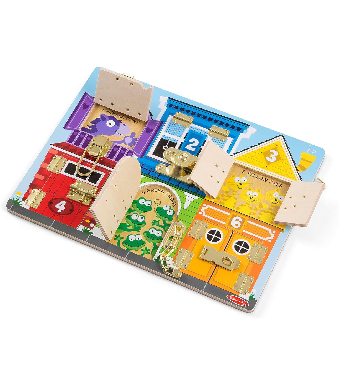 Melissa & Doug - 手多多Busy board (Wooden Latches) 🔓