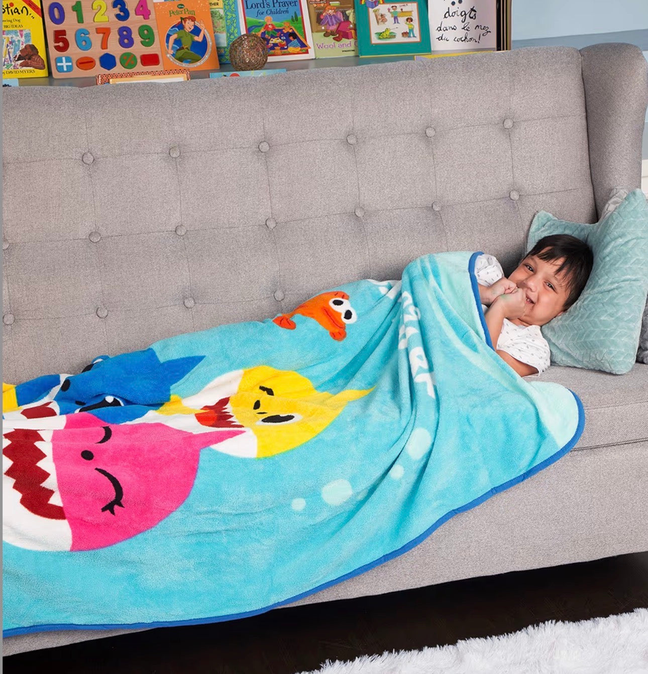 Baby shark Super Soft 珊瑚絨被仔 (46 x 60in)