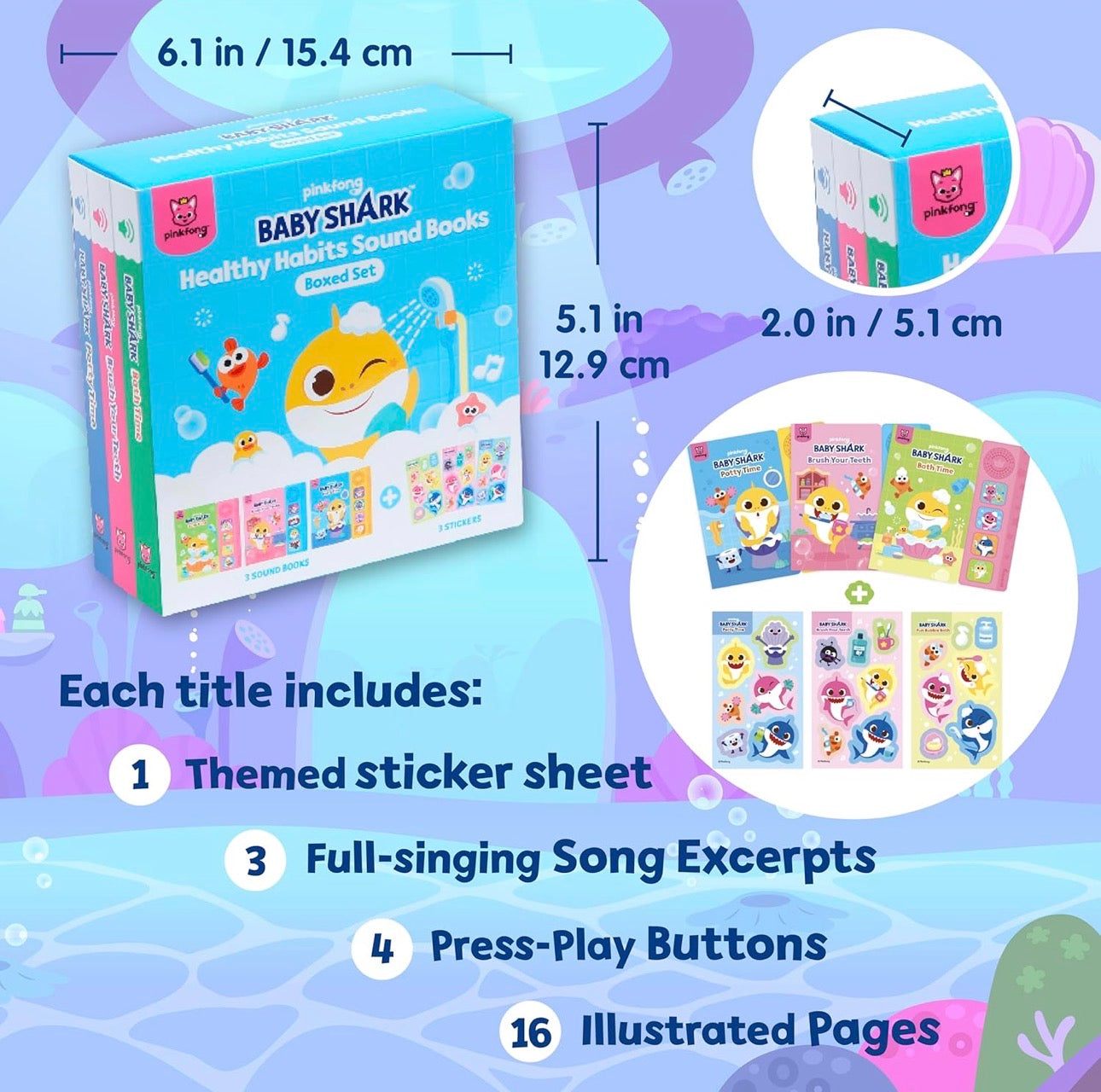 Baby Shark Mini Sound Book Set