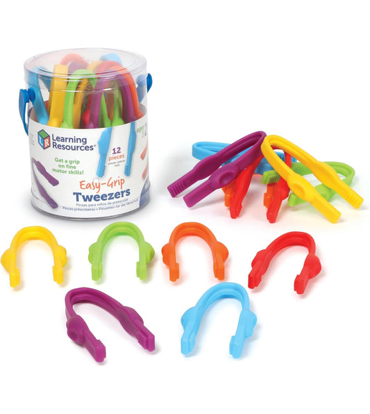Learning Resources - Easy-Grip Tweezers(Set of 12)