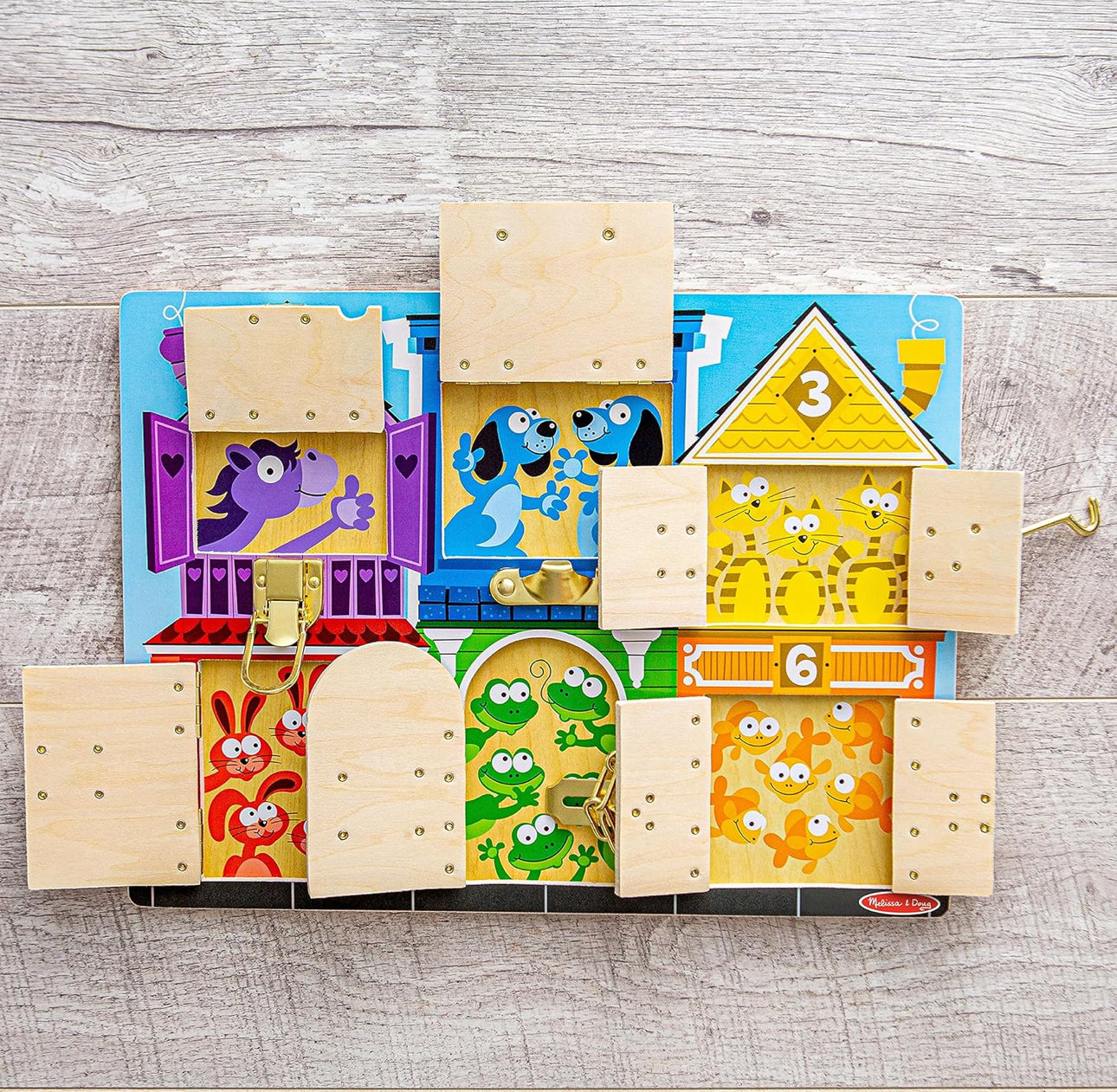 Melissa & Doug - 手多多Busy board (Wooden Latches) 🔓