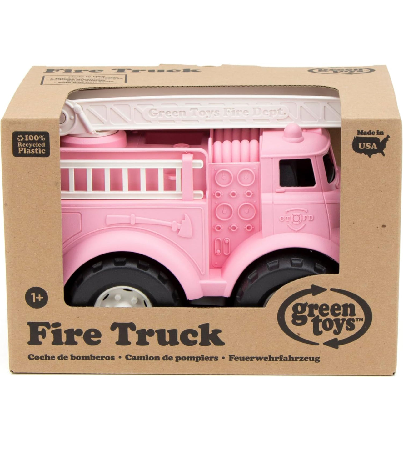 Green Toys Fire Truck Red Pink KidsBabiesMama