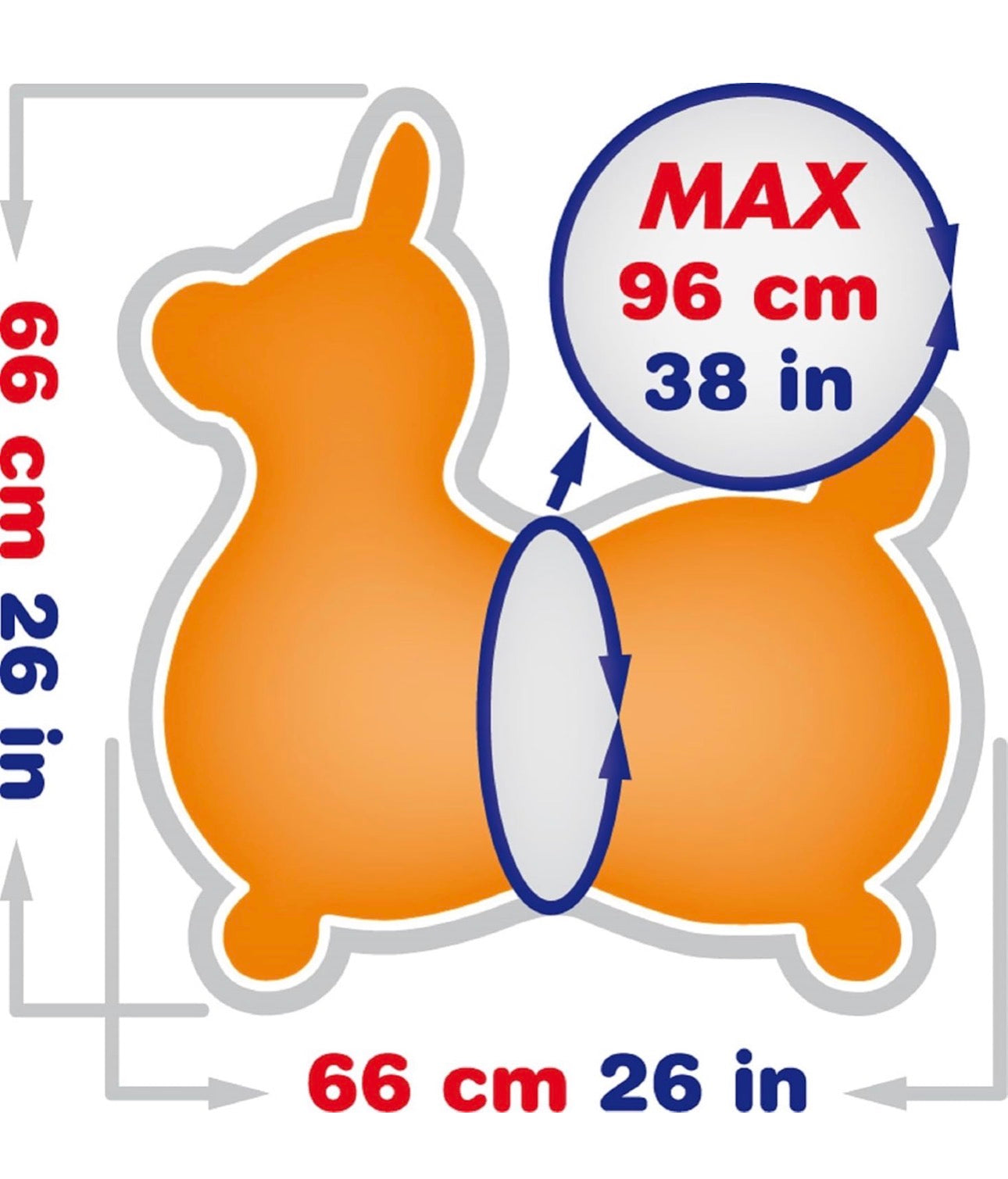 Rody - 意大利製風摩全球彈彈馬 Rody Max (紅色)