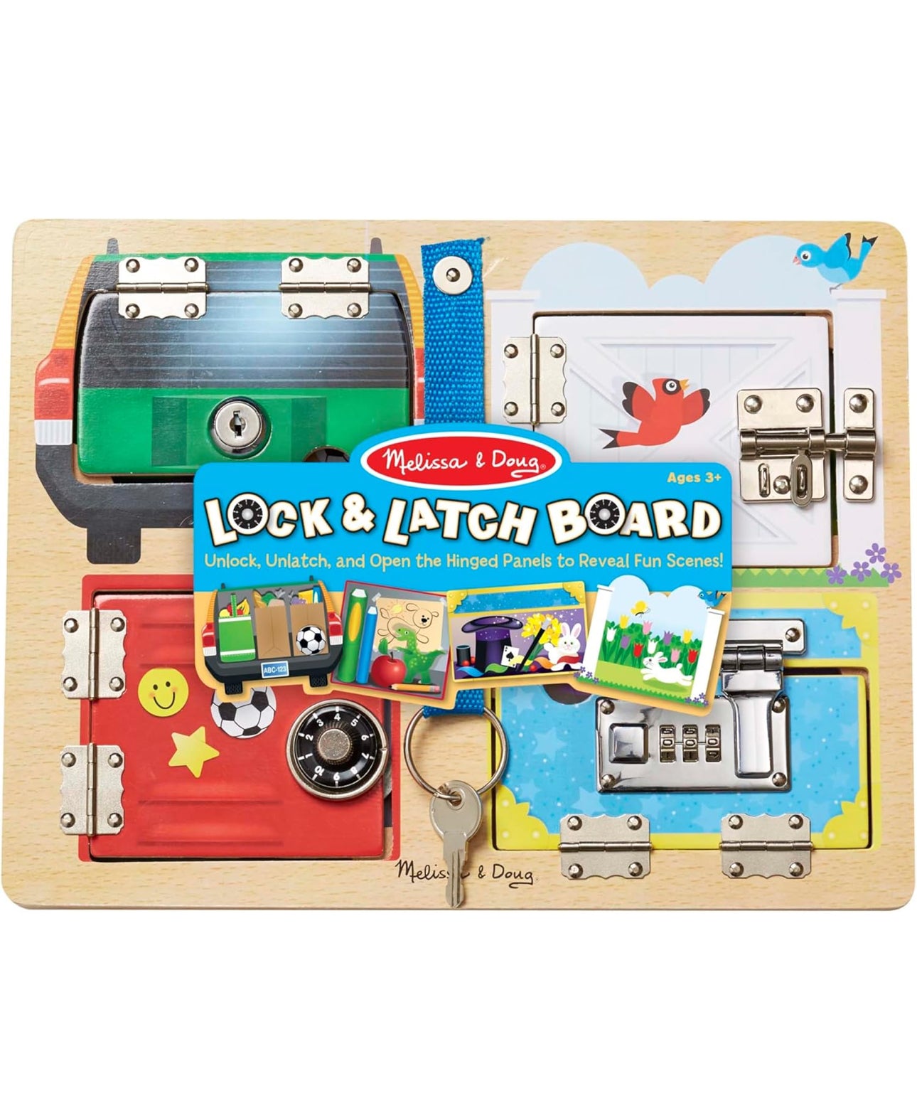 Melissa & Doug - 手多多Busy board (Locks and Latches) 🔓