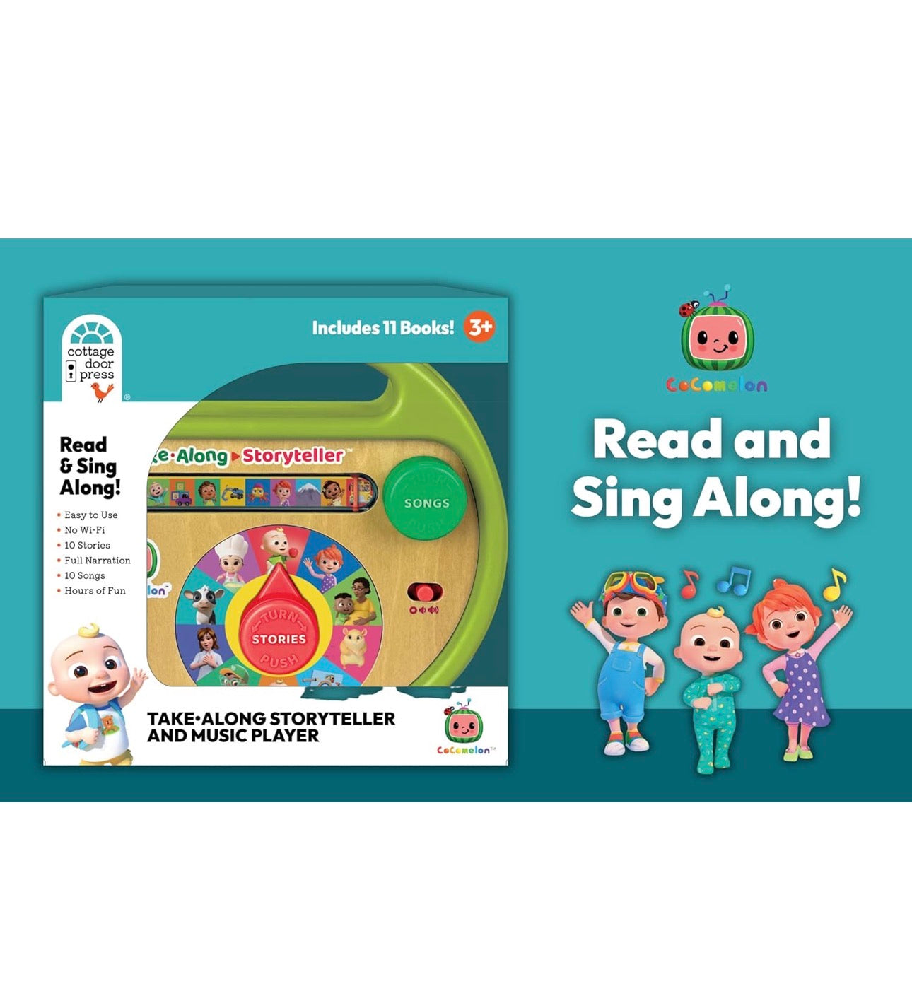 Cocomelon - 音樂故事播放機 連11本圖書套裝🎵 👶🏻