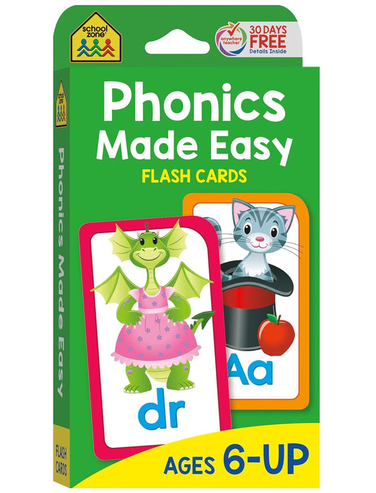 School Zone Flash Card 學習記憶快閃卡 - Phonics Made Easy