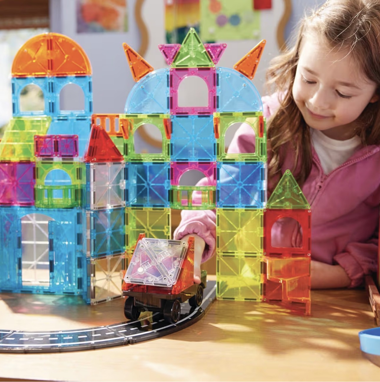 Magna-Tiles 磁力片積木玩具 - City Center 110塊套裝