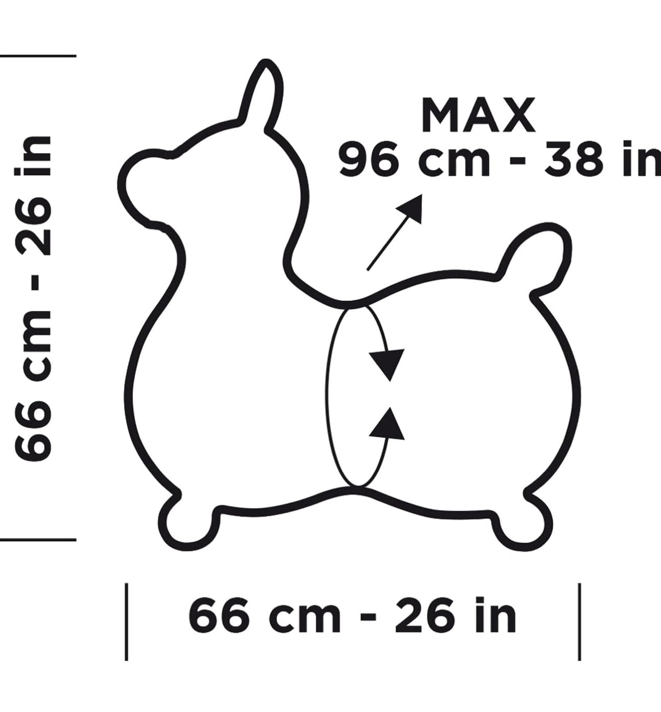 Rody - 意大利製風摩全球彈彈馬 Rody Max (橙色)