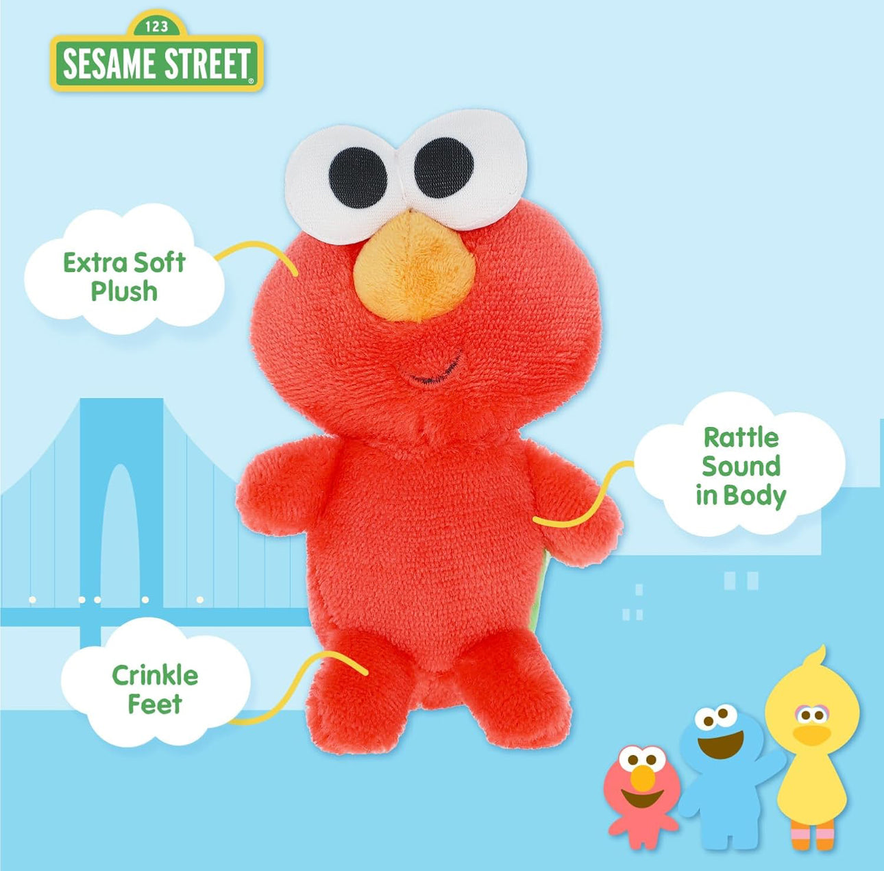 Sesame Street - 芝麻街朋友BB公仔禮盒裝 (4個裝)