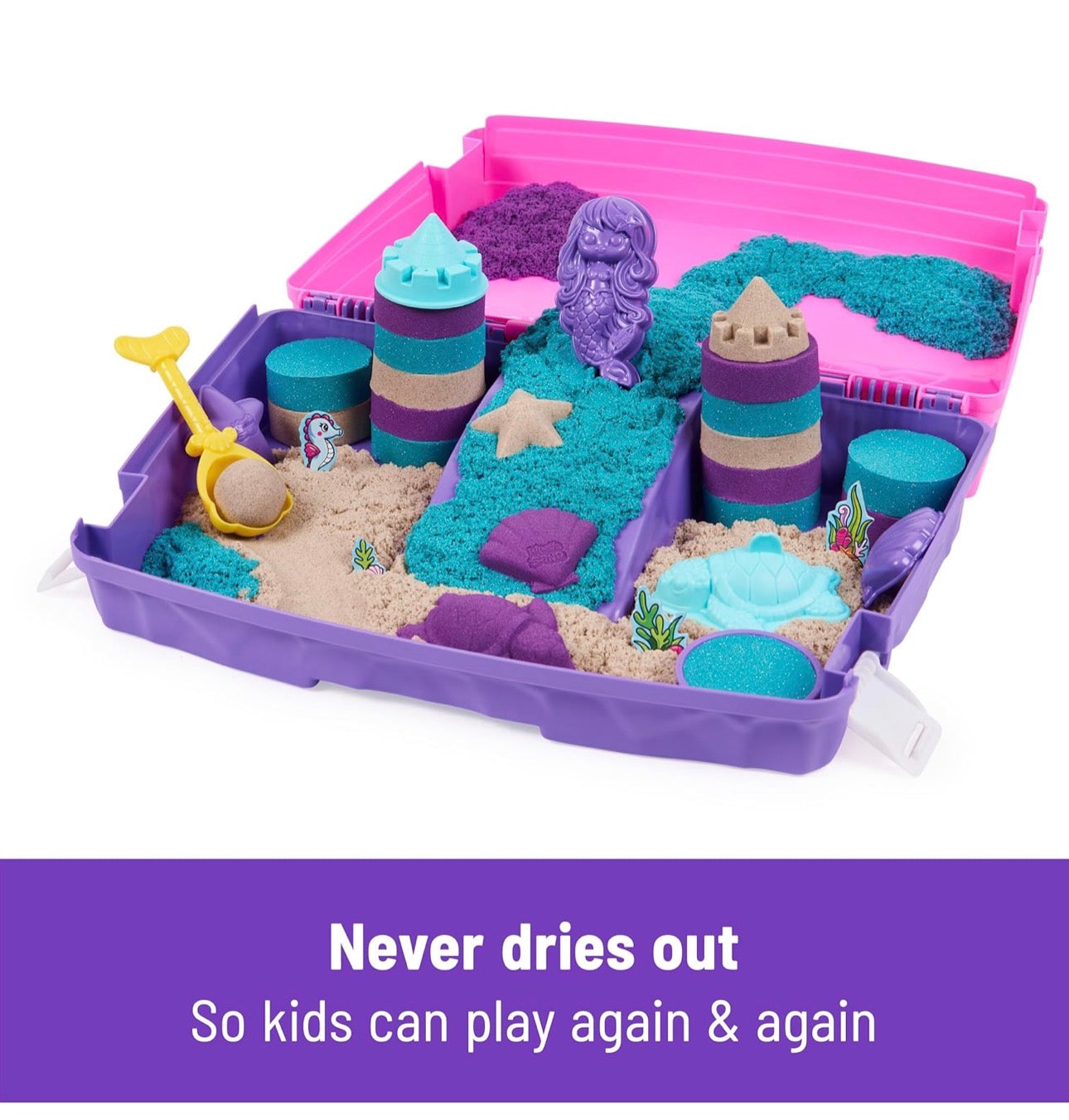 Kinetic Sand 動力沙 Mermaid Palace 工具箱套裝