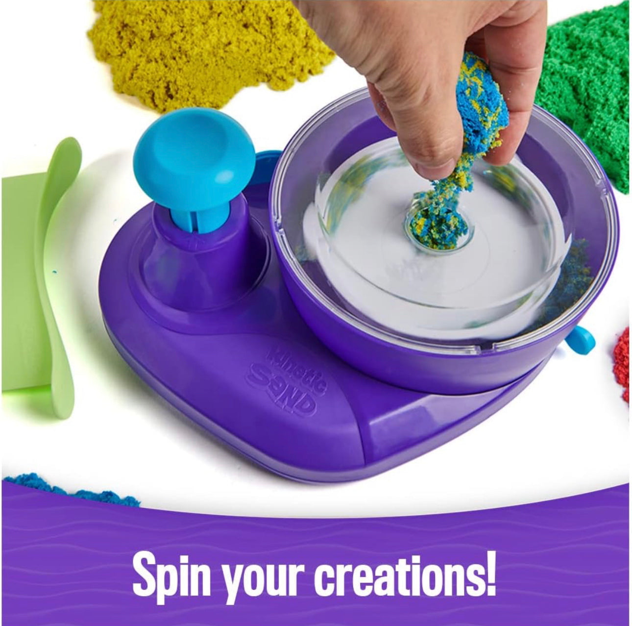 Kinetic Sand 動力沙 轉轉轉藝術大師Deluxe Swirl N’ Surprise Playset