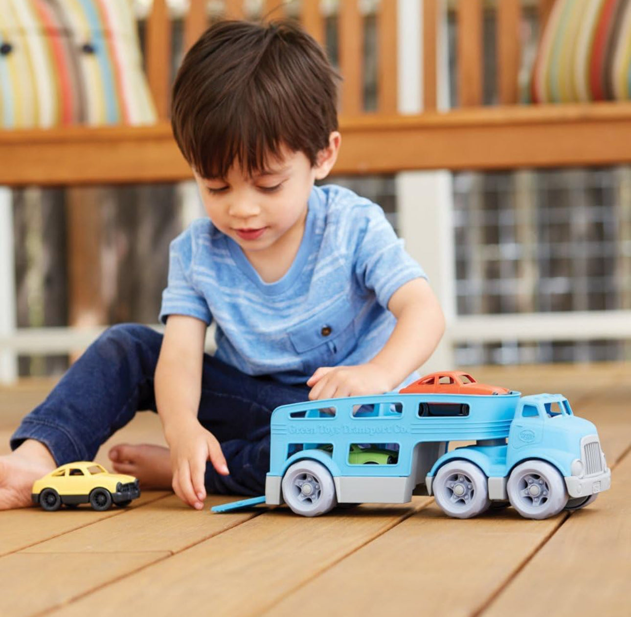 Green Toys - Car Carrier 汽車運輸車 4件套 Play Set