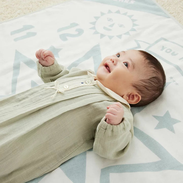 10mois - 高質紀念成長包被浴巾 (tupera tupera款)