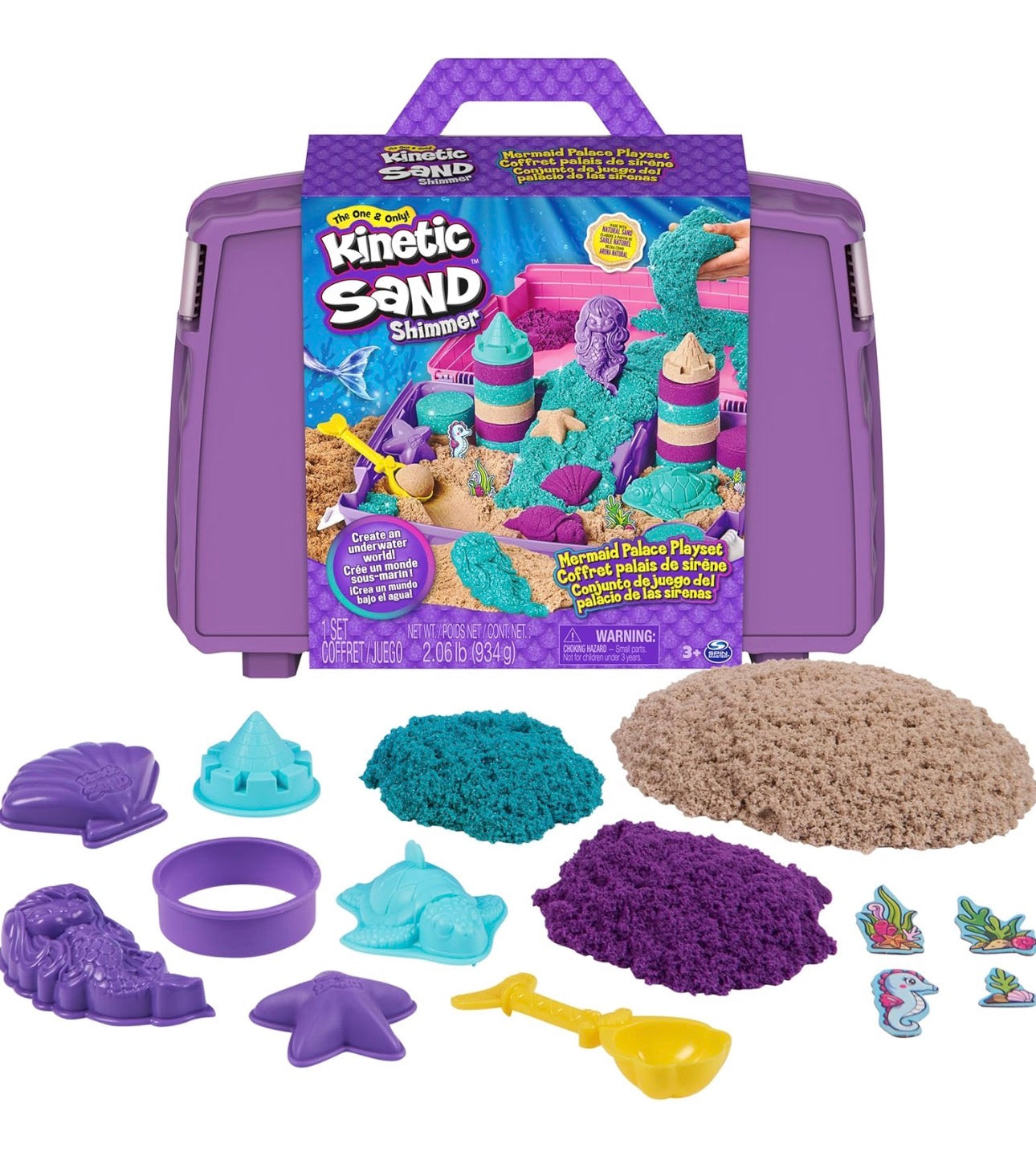 Kinetic Sand 動力沙 Mermaid Palace 工具箱套裝