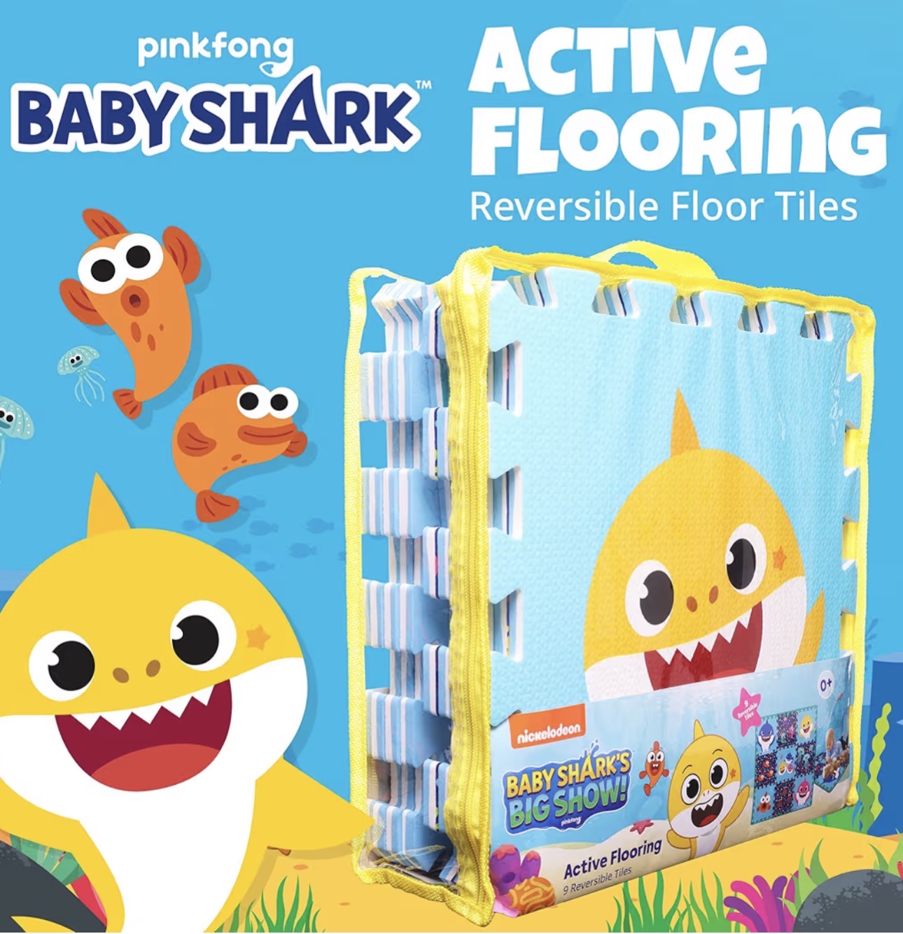 Baby Shark 大大塊泡沫膠 Puzzle Mat (9件裝)
