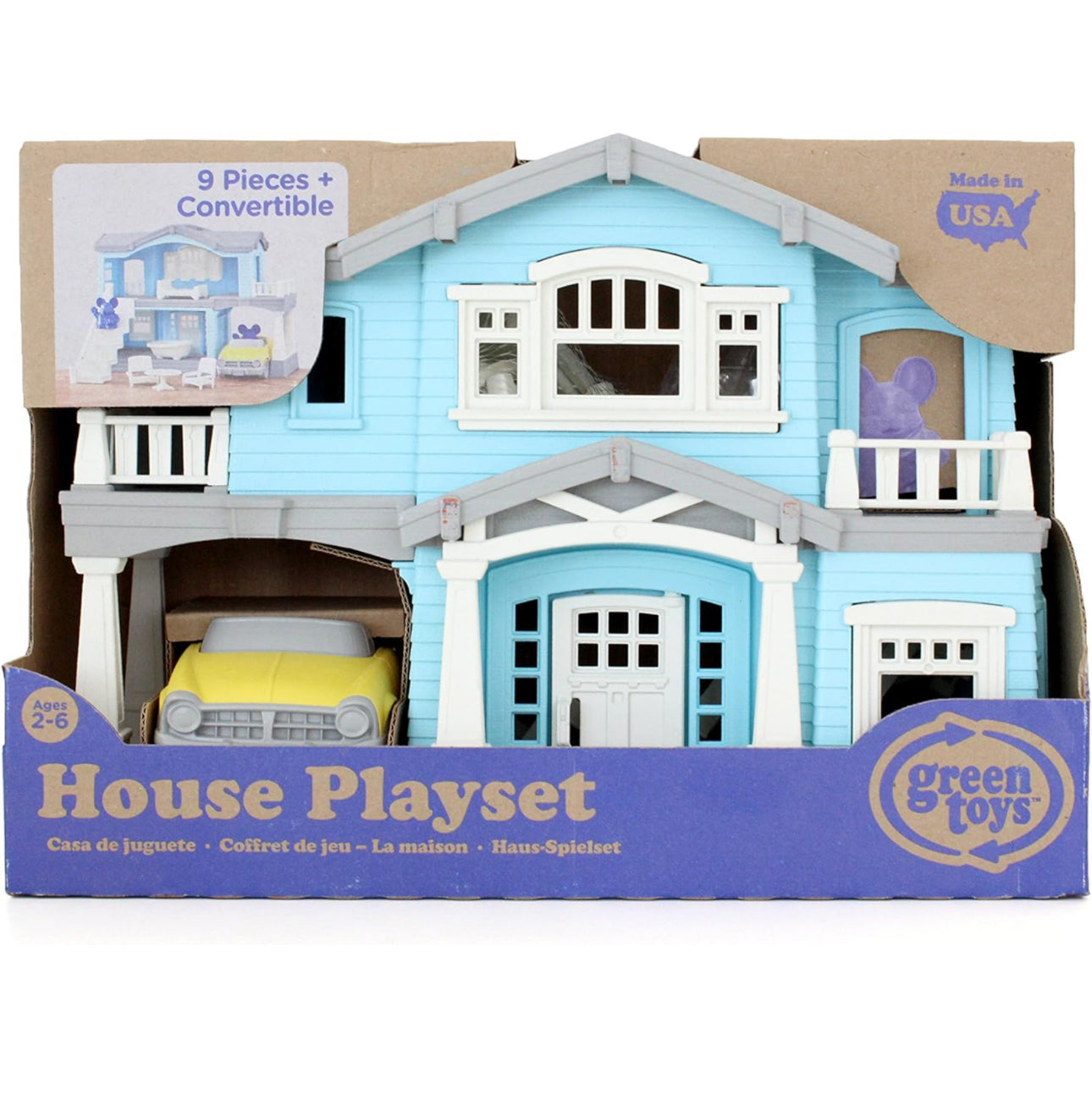 Green Toys - House 美式大屋 10件套 Play Set