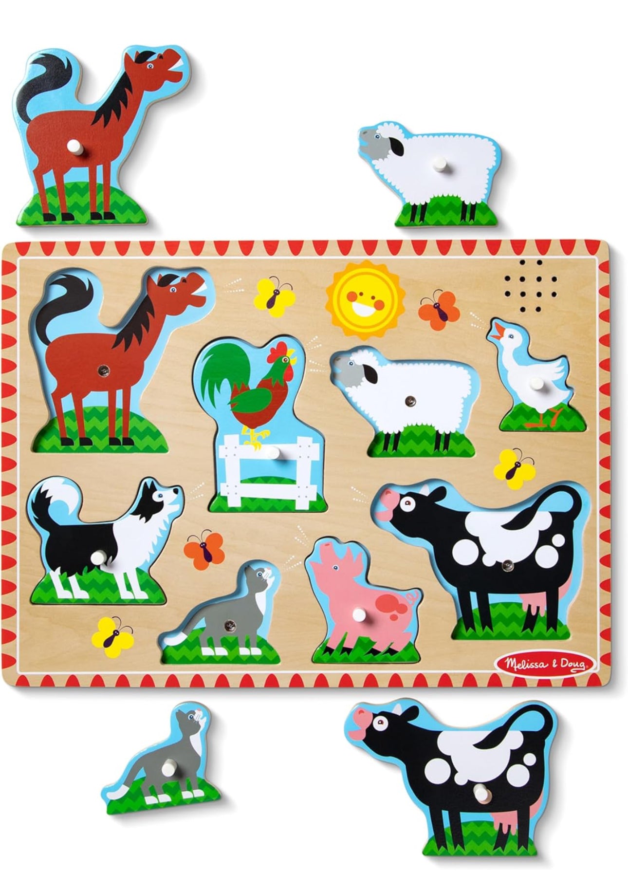 Melissa & Doug - 主題音樂拼圖系列 (Farm Animals)