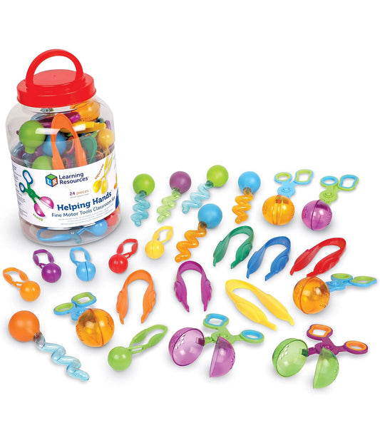 Learning Resources - Helping Hands Fine Motor Tool Set (24 pcs)