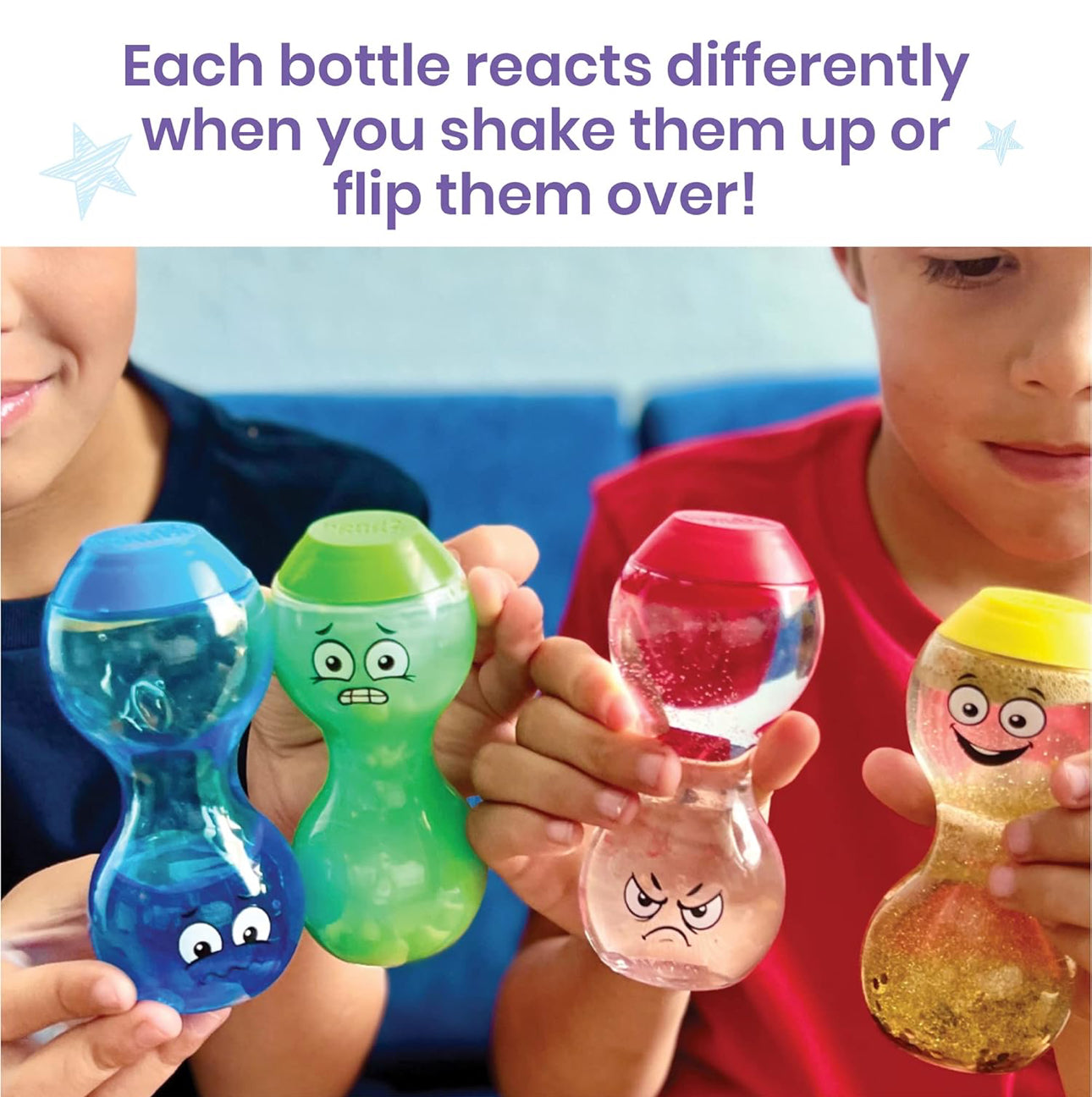 Hand2mind - Big Feelings Sensory Bottles (Primary Emotions)