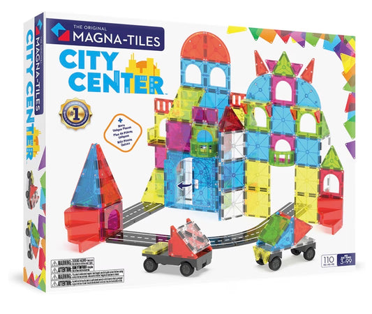 Magna-Tiles 磁力片積木玩具 - City Center 110塊套裝