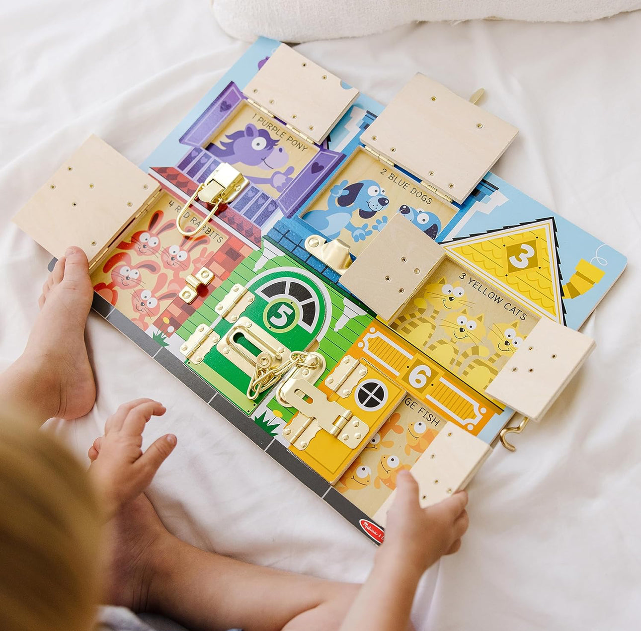 Melissa & Doug - 手多多Busy board (Wooden Latches) 🔓