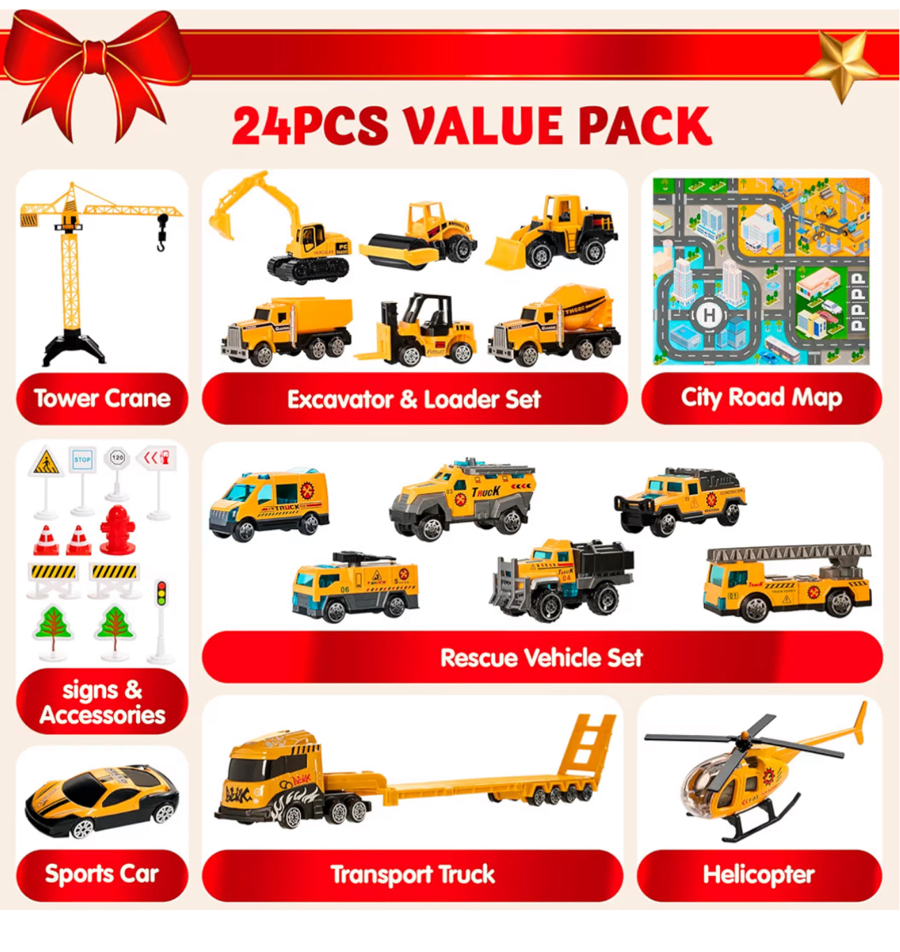 Engineering viechles 工程車車 聖誕倒數月曆