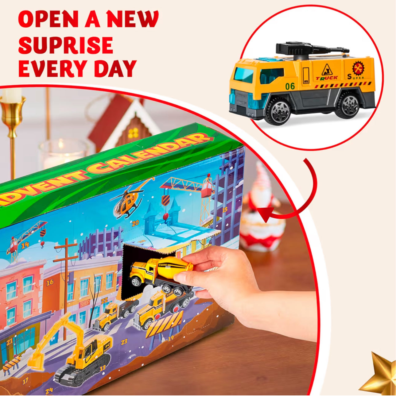 Engineering viechles 工程車車 聖誕倒數月曆