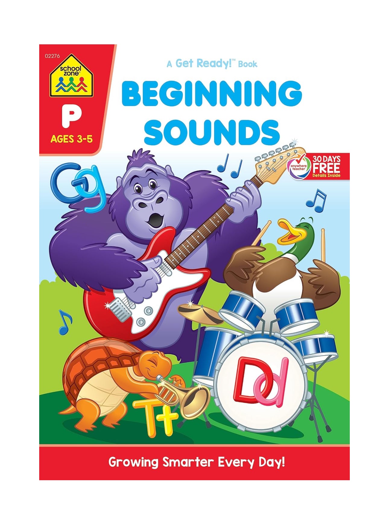 School Zone - Preschool Workbook (Beginning Sound 32 pages)