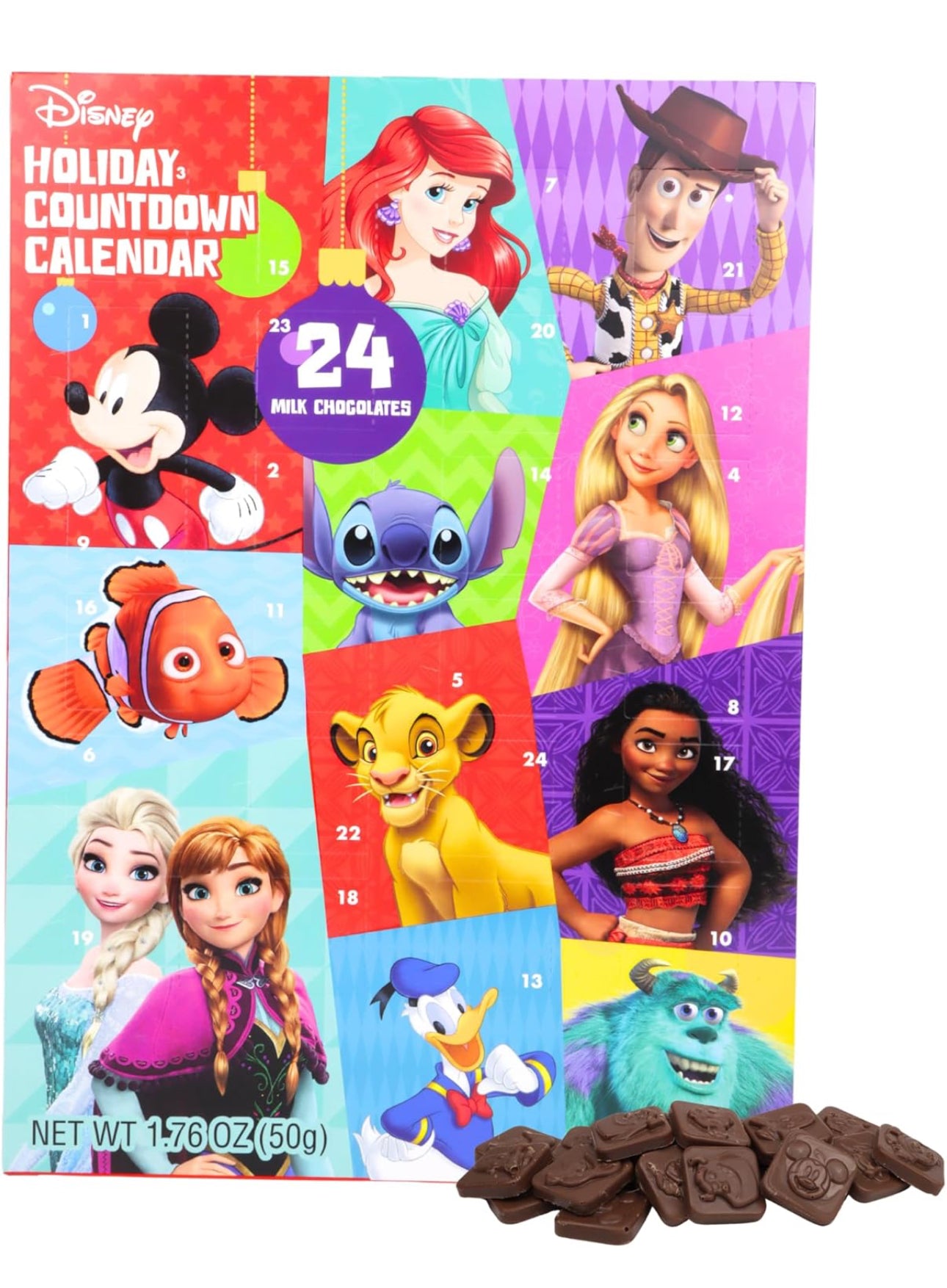 Disney Chocolate 聖誕倒數月曆 (Micky, Frozen, Monster's Inc, Princesses and more!)