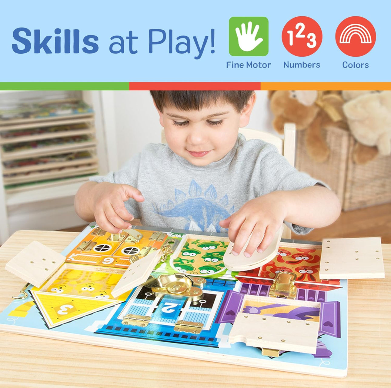 Melissa & Doug - 手多多Busy board (Wooden Latches) 🔓