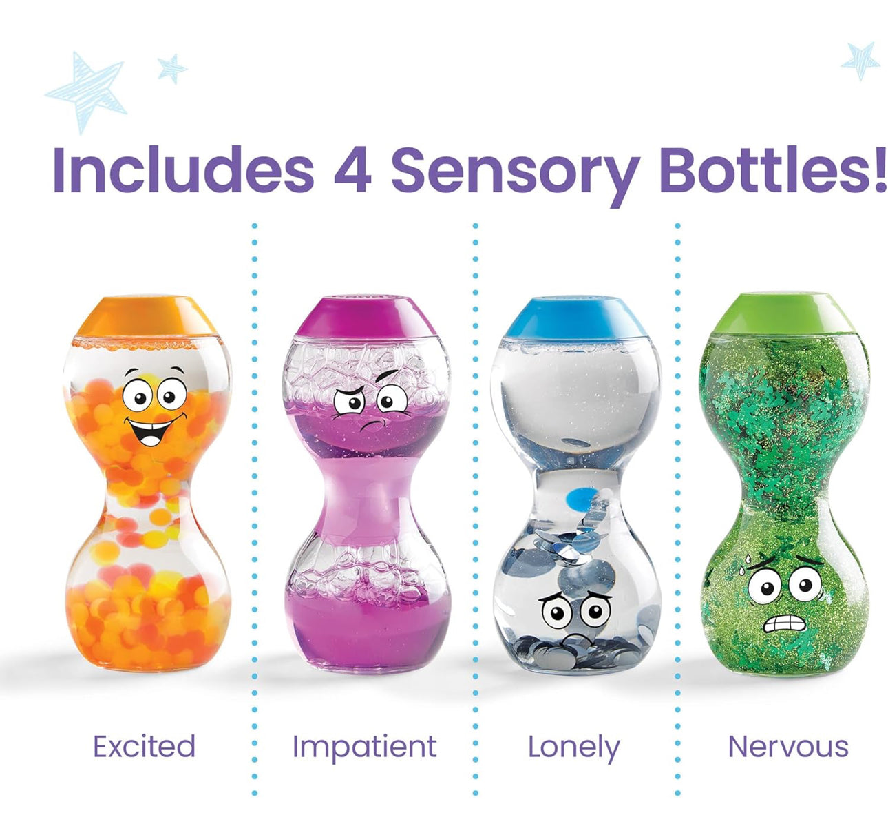 Hand2mind - Big Feelings Sensory Bottles (Secondary Emotions)