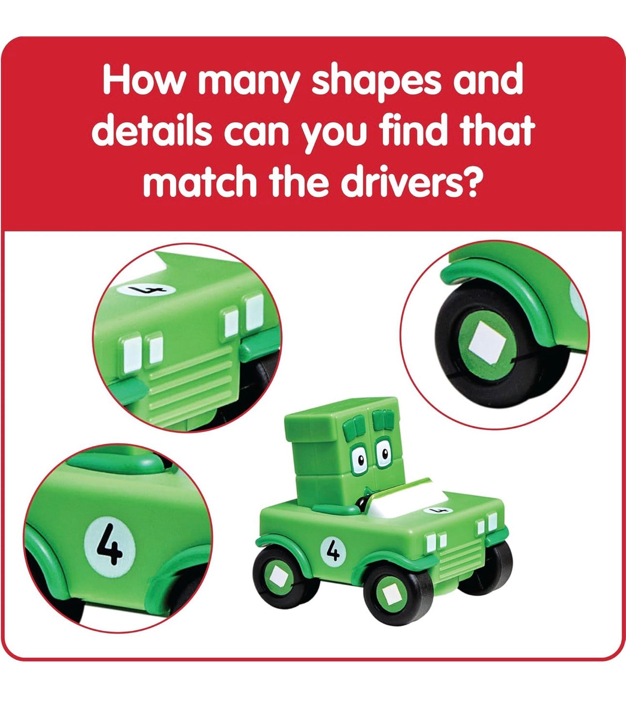 Hand2mind - Number Blocks Friends 數感訓練彩虹立方 (1-5 Mini Vehicles)