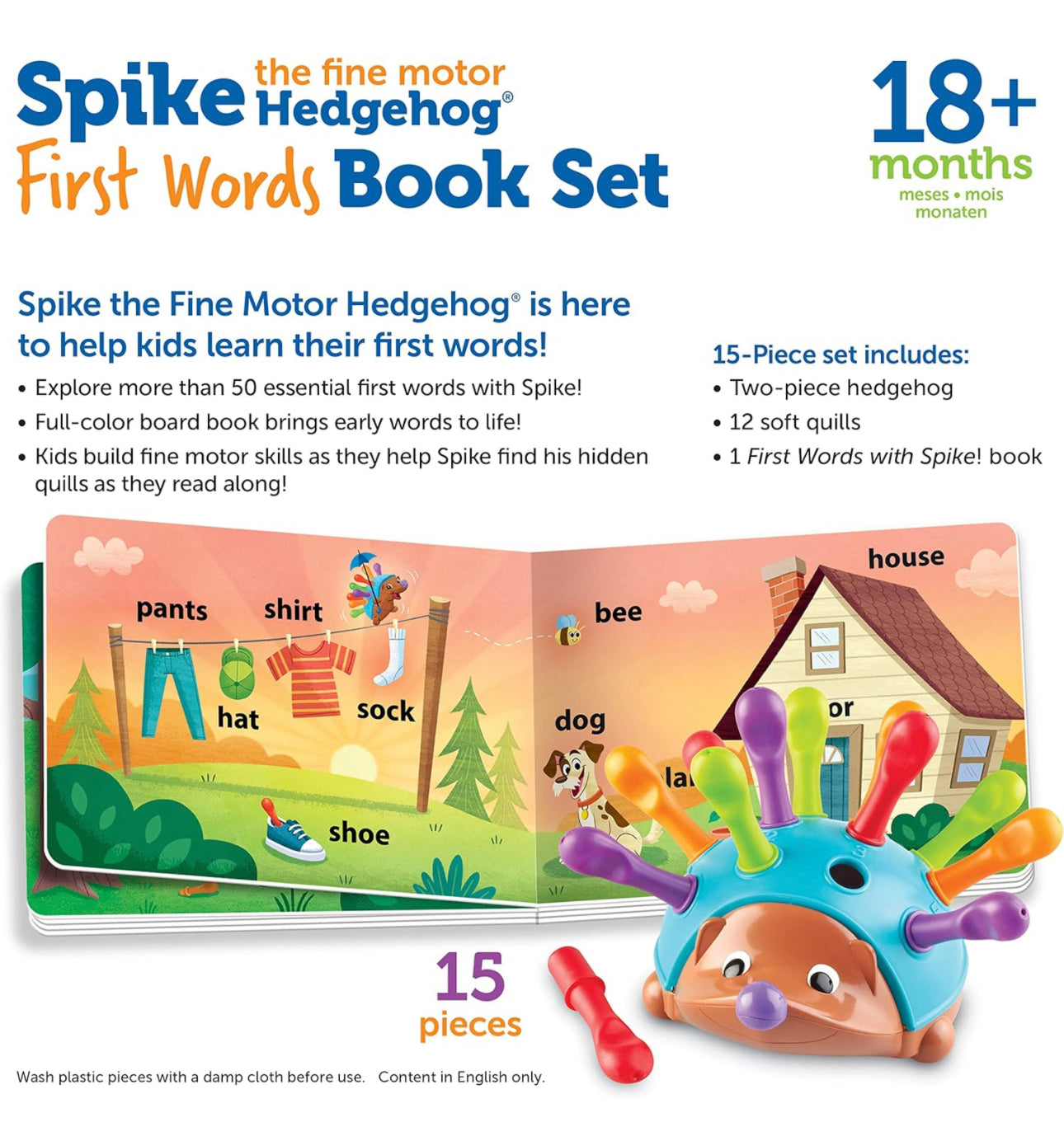 Learning Resources - 可愛小刺猬 First words book set