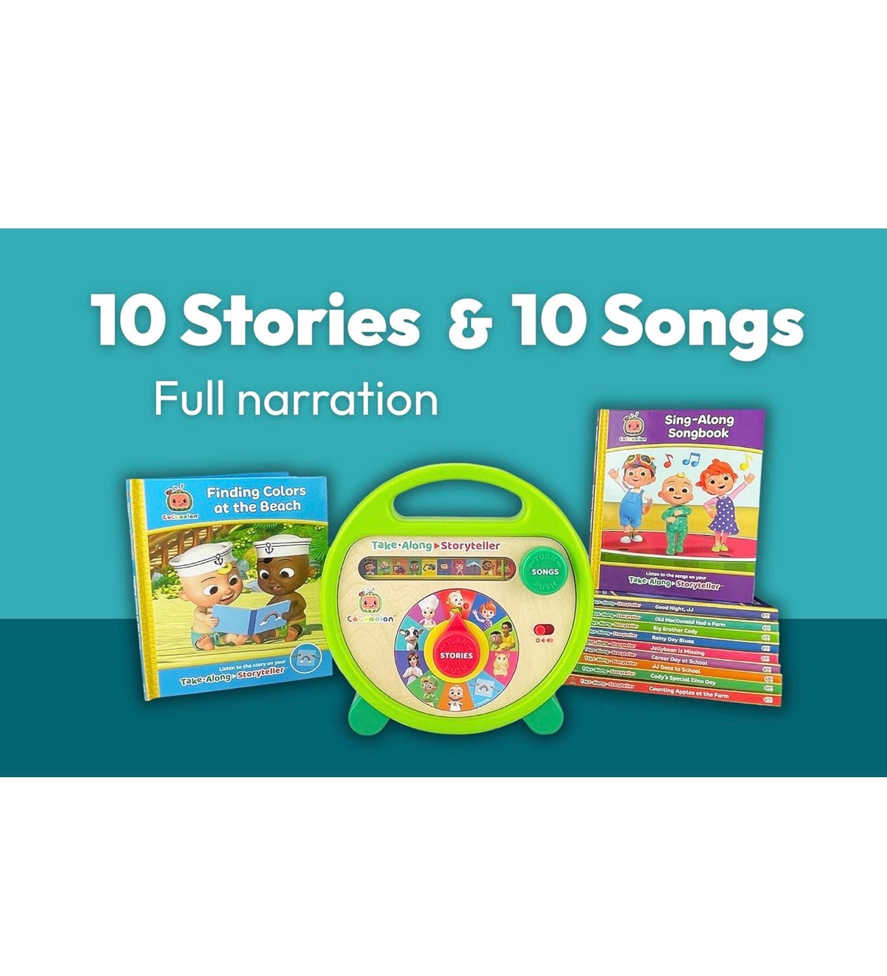 Cocomelon - 音樂故事播放機 連11本圖書套裝🎵 👶🏻