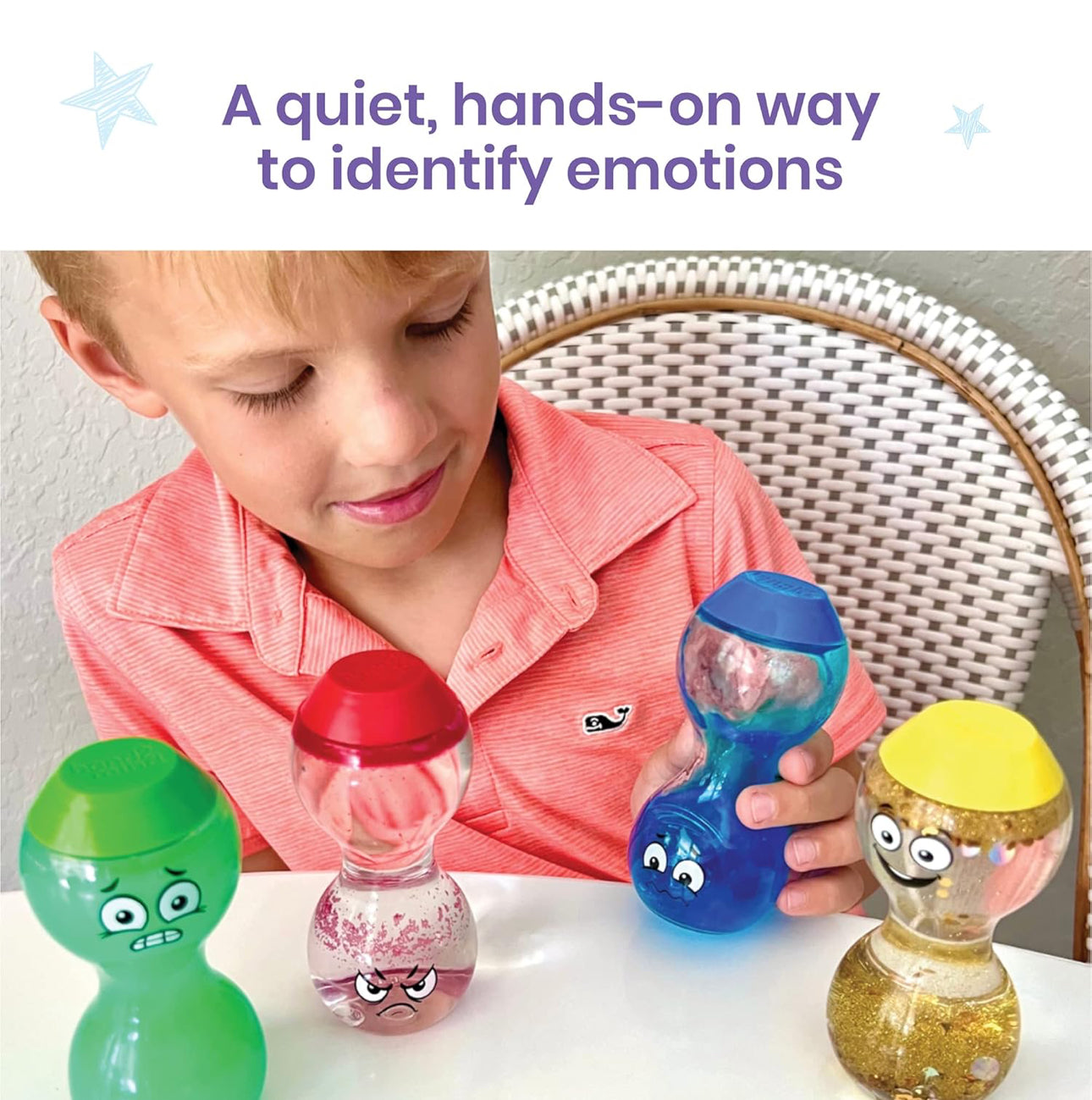 Hand2mind - Big Feelings Sensory Bottles (Primary Emotions)